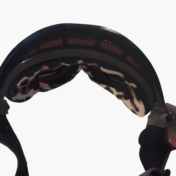 Zeal Optics Goggles Ski Snowboard Red Lens Leopard Lining Adjustable Strap - Picture 5 of 11